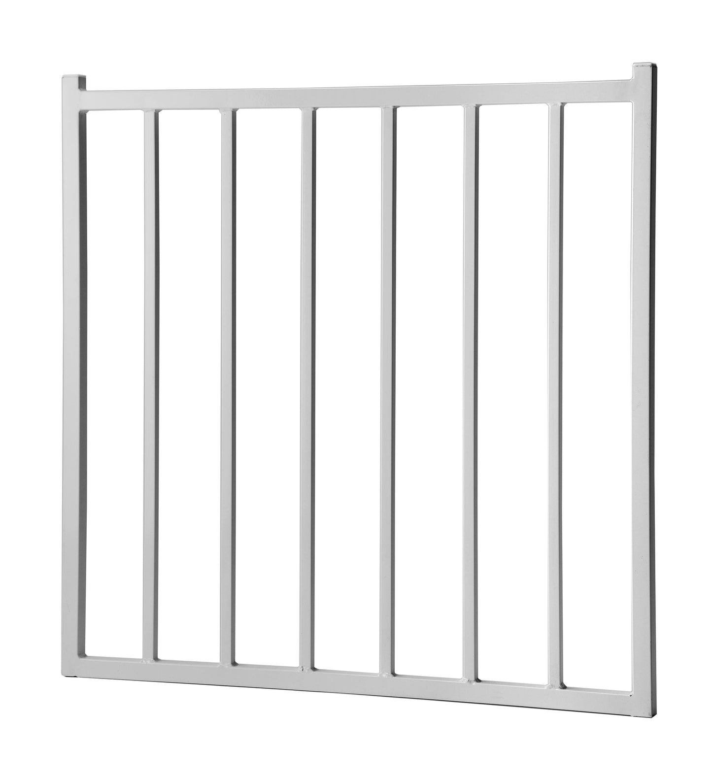 3-ft H x 3-ft W Powder Coated Vinyl-coated Steel Flat-top Decorative Walk-thru Fence Gate