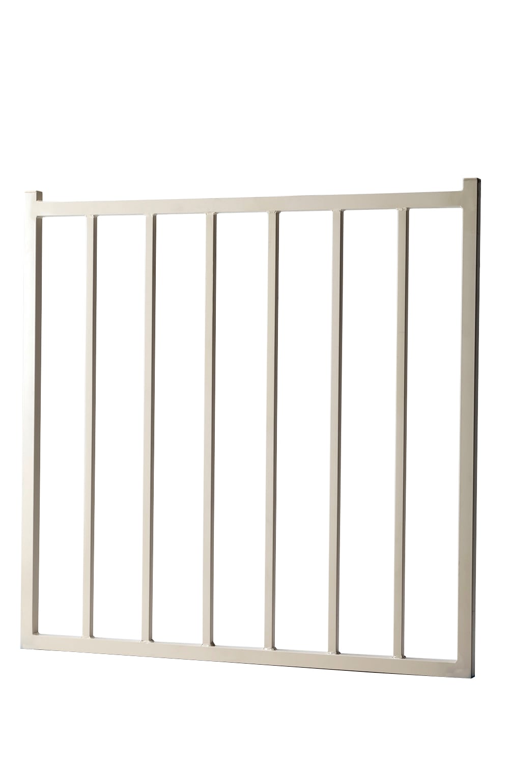 3-ft H x 3-ft W Powder Coated Vinyl-coated Steel Flat-top Decorative Walk-thru Fence Gate