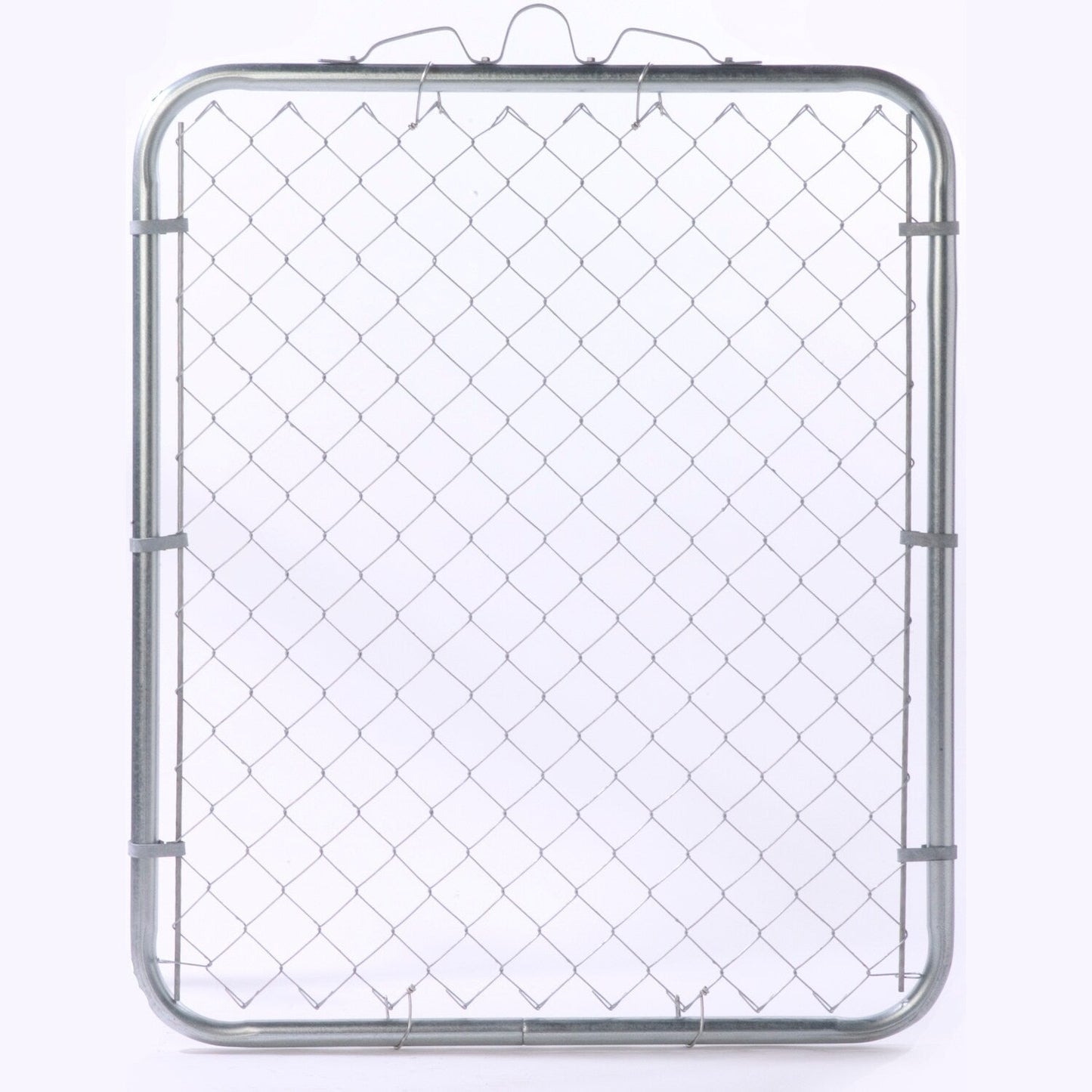 5-ft H x 3-1/2-ft W Galvanized Steel Walk-thru Chain Link Fence Gate with Mesh Size 2.375-in