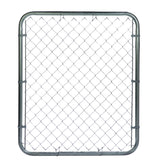 6-ft H x 3-1/2-ft W Galvanized Steel Walk-thru Chain Link Fence Gate with Mesh Size 2.375-in