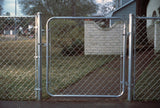 4-ft H x 3-1/2-ft W Galvanized Steel Walk-thru Chain Link Fence Gate with Mesh Size 2.375-in