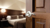 Gatehouse Olivia Satin Nickel Universal Keyed Entry Door Handle