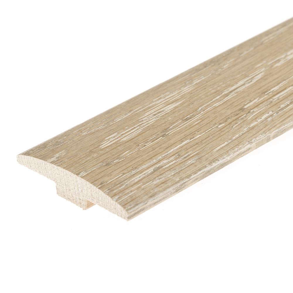 Flexco Mount Castle Seashell 0.46-in T x 2-in W x 78-in L Solid Wood Floor T-moulding