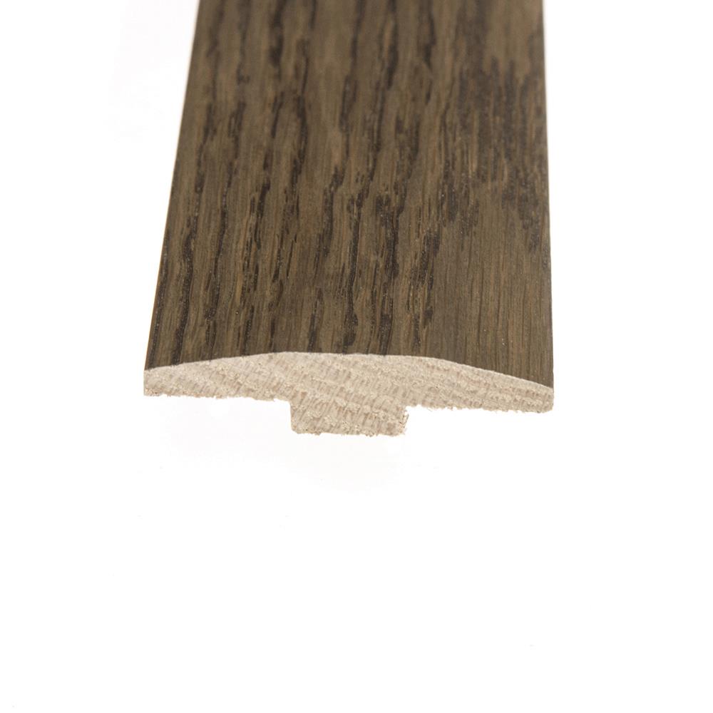 Flexco Mount Castle Charcoal 0.46-in T x 2-in W x 78-in L Solid Wood Floor T-moulding