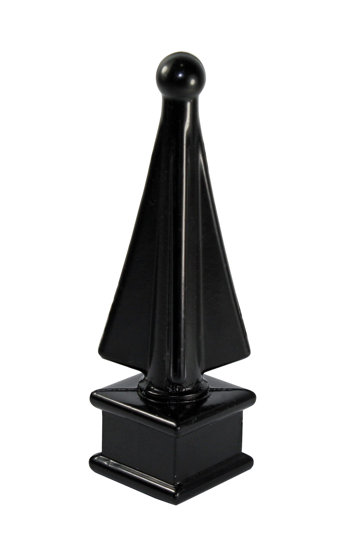1-in W x 4-in L Powder-coated Picket Finial- Fits Common Post Measurement: 5/8-in x 5/8-in
