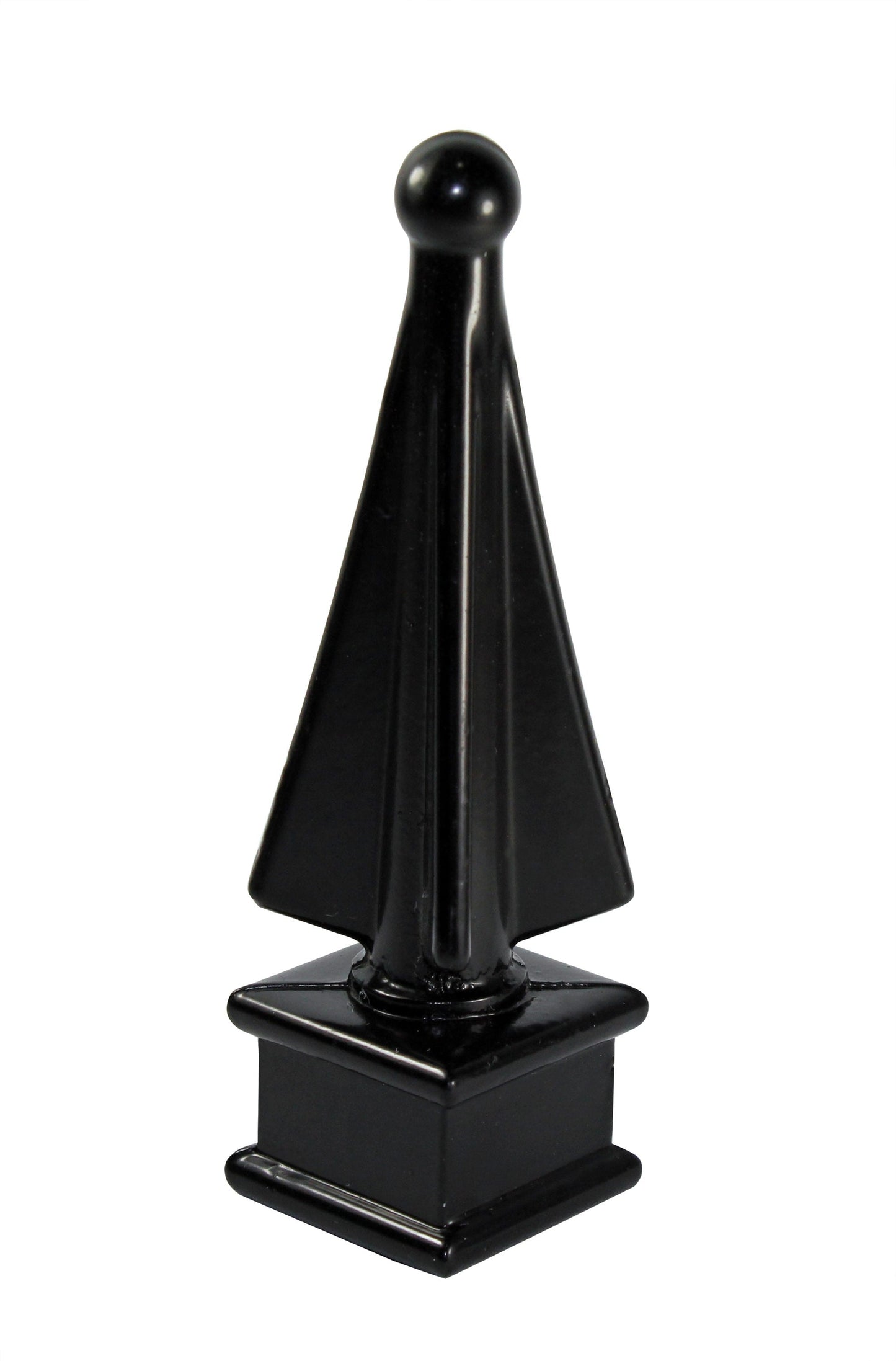 1-in W x 4-in L Powder-coated Picket Finial- Fits Common Post Measurement: 5/8-in x 5/8-in
