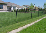 6-ft H x 3-in W 16-Gauge Black Galvanized Steel Terminal Chain Link Fence Post