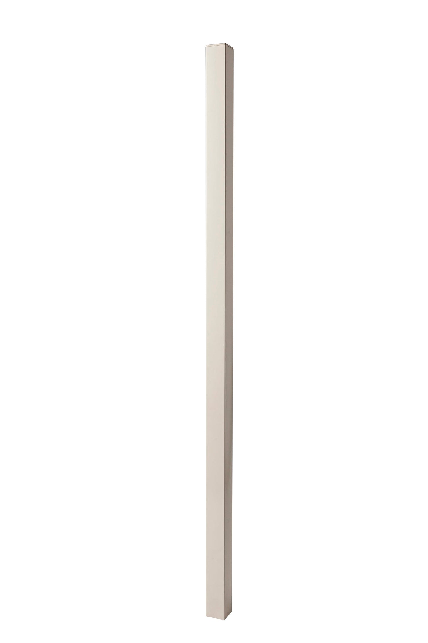 5-ft H x 2-in W Navajo White Galvanized Steel Decorative Universal Fence Post