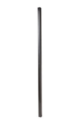 7-ft H x 2-in W Black Galvanized Steel Decorative Universal Fence Post