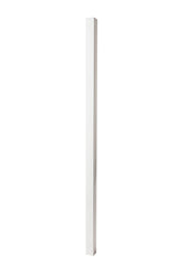 5-ft H x 2-in W White Galvanized Steel Decorative Universal Fence Post