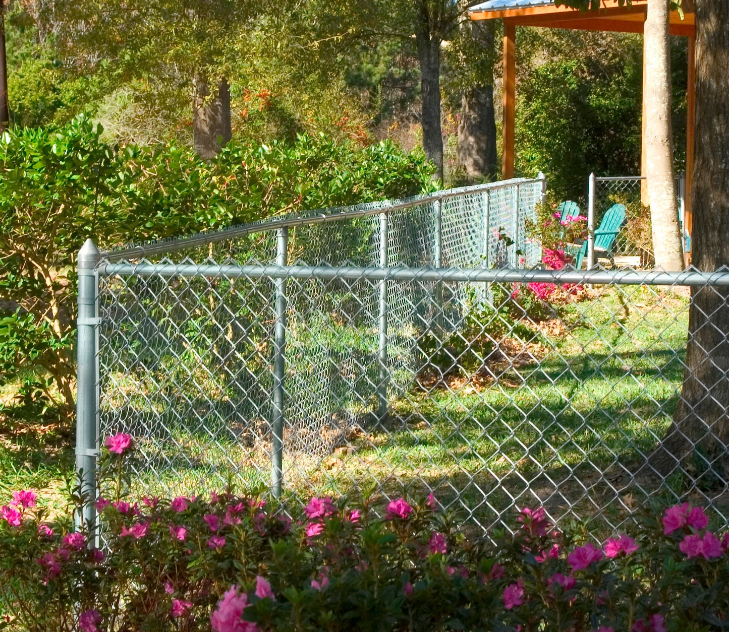 6-ft H x 3-in W Silver Galvanized Steel Security Terminal Fence Post