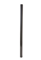 10-ft H x 3-in W Black Galvanized Steel Decorative Universal Fence Post