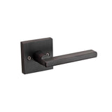 Halifax Square Matte Black Dummy Door Lever - Super Arbor