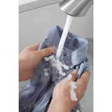 Mistos Single-Handle Pull-Out Laundry Utility Faucet in Vibrant Stainless - Super Arbor