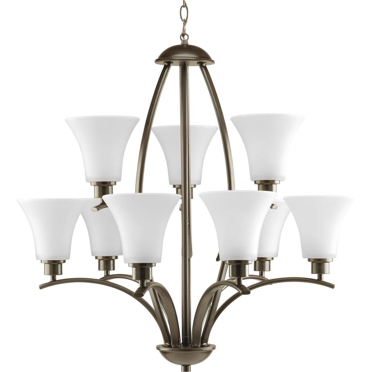 Progress Lighting Joy 9-Light Antique Bronze Traditional Chandelier