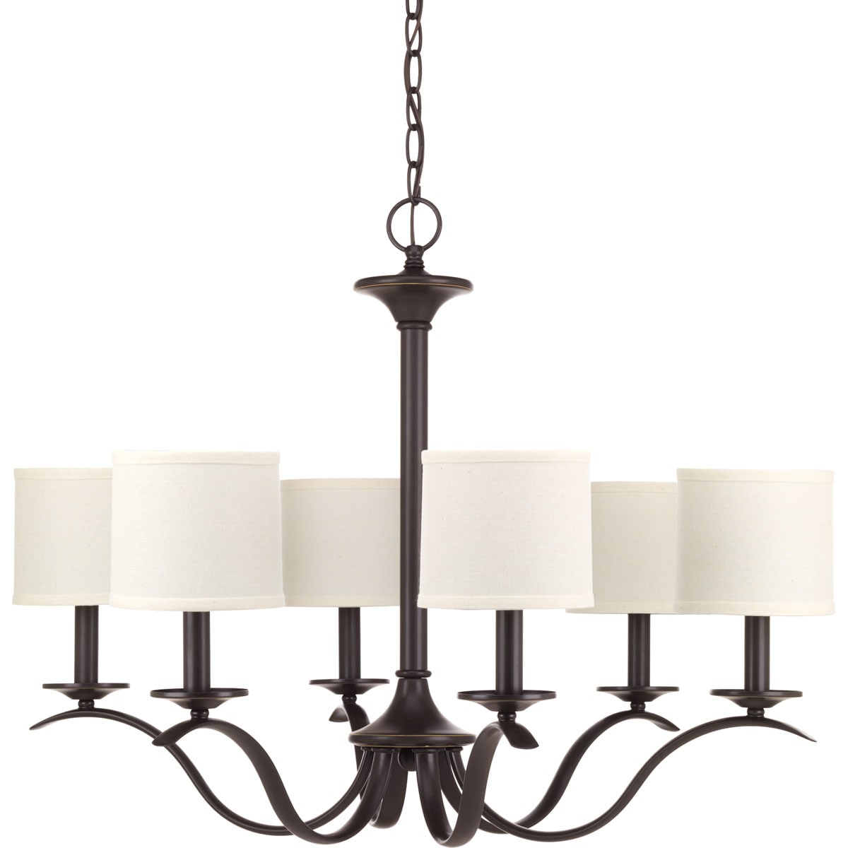 Progress Lighting Inspire 6-Light Antique Bronze Traditional Chandelier