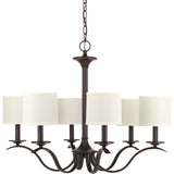 Progress Lighting Inspire 6-Light Antique Bronze Traditional Chandelier