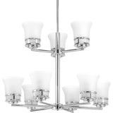 Progress Lighting Cascadia 9-Light Polished Chrome Coastal Chandelier