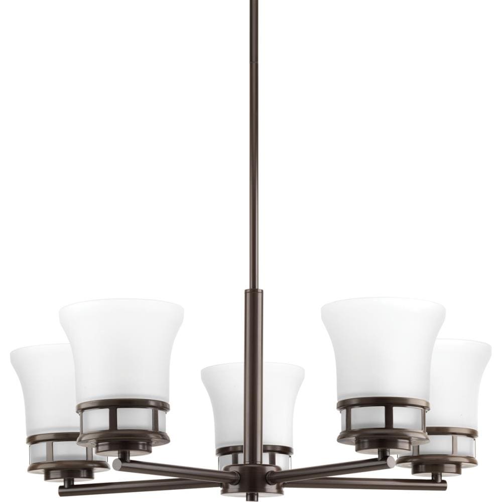 Progress Lighting Cascadia 5-Light Antique Bronze Coastal Chandelier