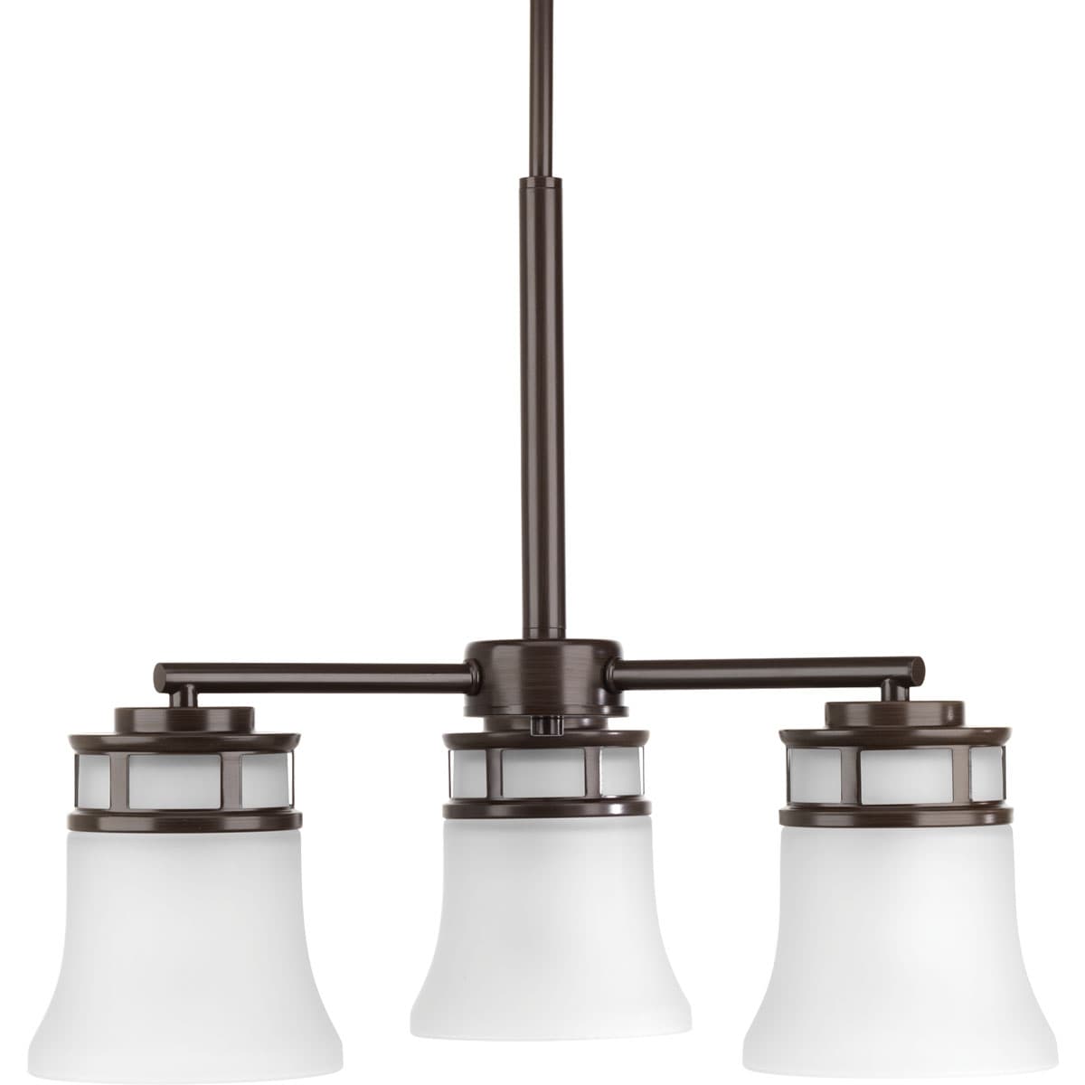 Progress Lighting Cascadia 3-Light Antique Bronze Transitional Chandelier