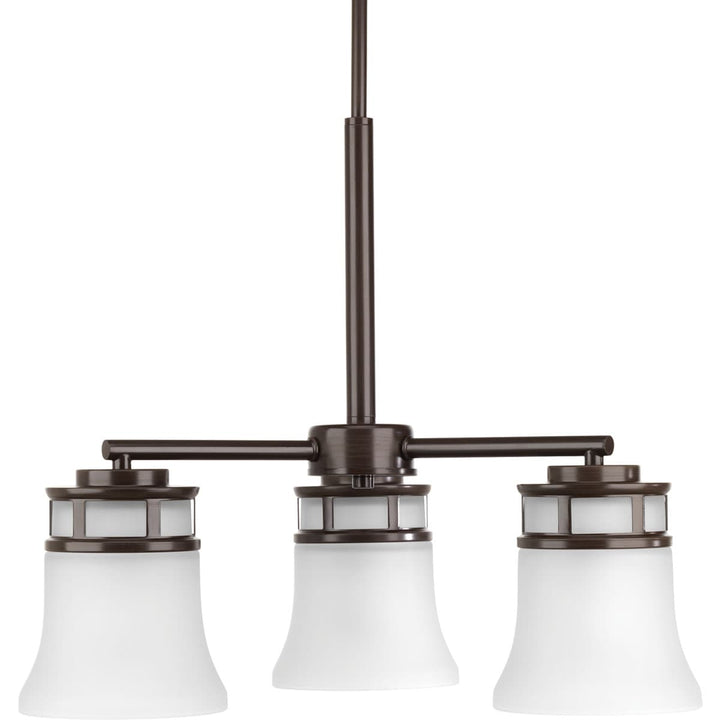 Progress Lighting Cascadia 3-Light Antique Bronze Transitional Chandelier