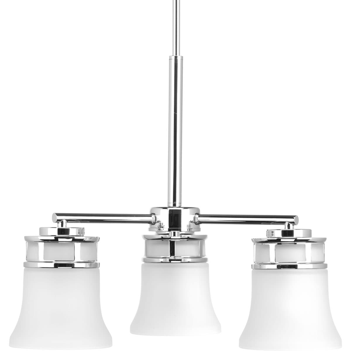 Progress Lighting Cascadia 3-Light Polished Chrome Transitional Chandelier
