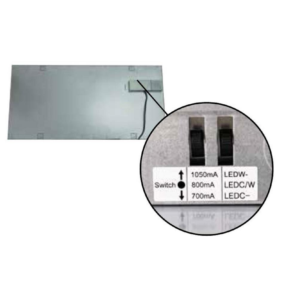 2 ft. x 4 ft. 128-Watt Equivalent White Integrated LED Flat Panel Light, Lumen and Color Selectable - Super Arbor