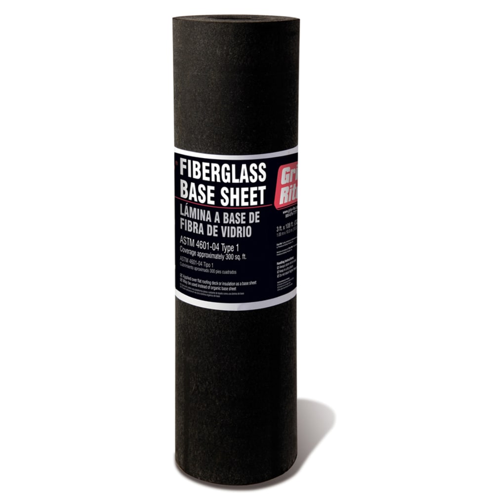 Grip-Rite 36-in x 32.8-ft (300-sq ft) Fiberglass Base Sheet Roof Underlayment