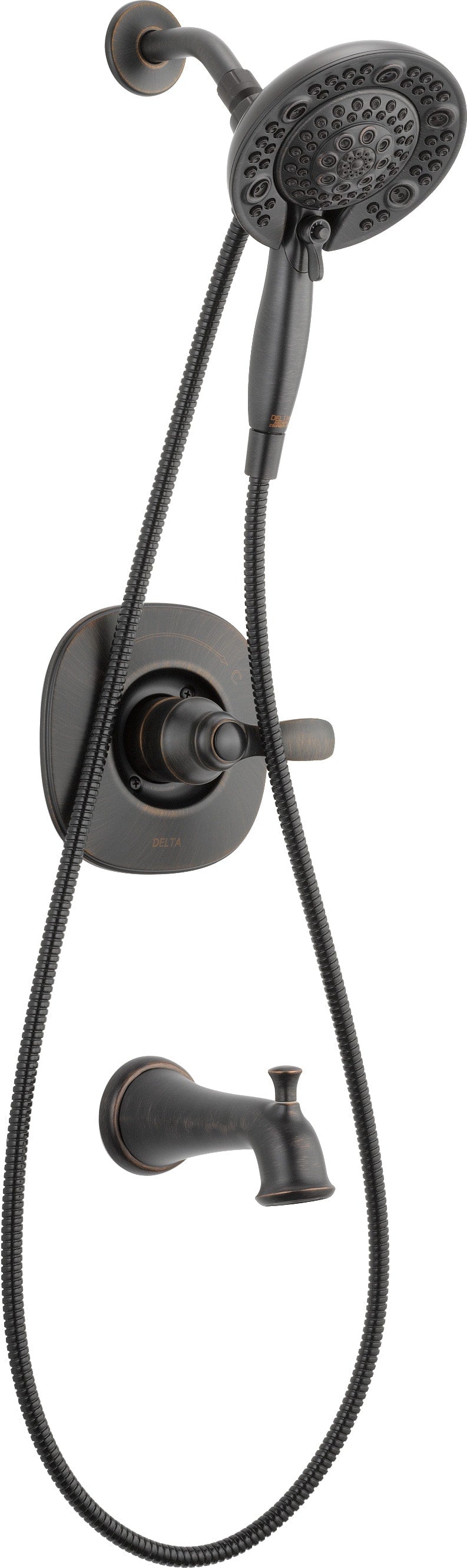 Delta Nura Venetian Bronze 1-Handle Bathtub and Shower Faucet with Valve