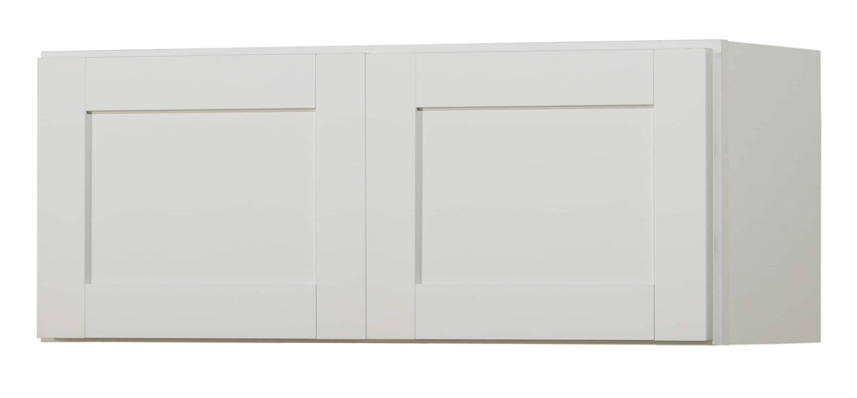Diamond NOW Arcadia 30-in W x 12-in H x 12-in D White Wall Fully Assembled Cabinet (Recessed Panel Shaker Door Style)