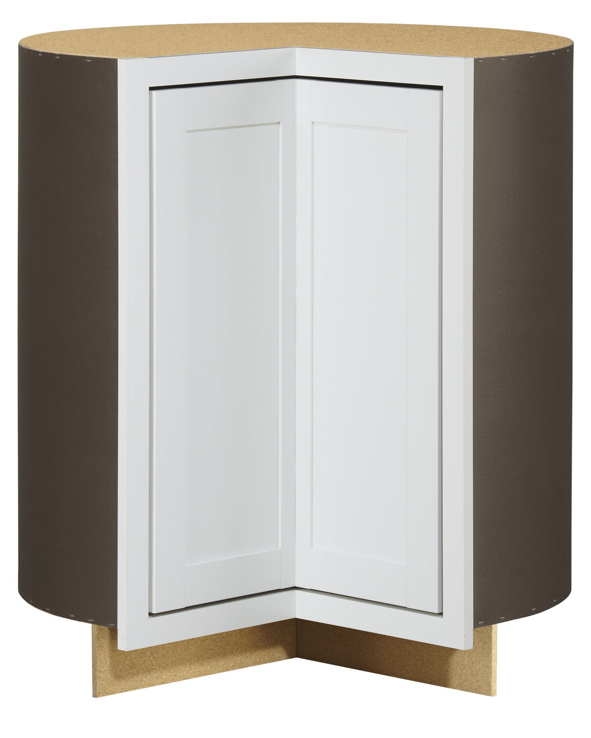 Diamond NOW Arcadia 36-in W x 35-in H x 23.75-in D White Lazy Susan Corner Base Fully Assembled Cabinet (Recessed Panel Shaker Style)