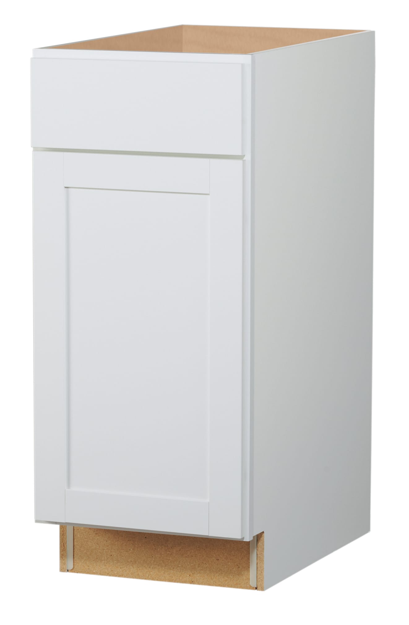 Diamond NOW Arcadia 18-in W x 35-in H x 23.75-in D White 1-Drawer Base Fully Assembled Cabinet (Recessed Panel Shaker Style)