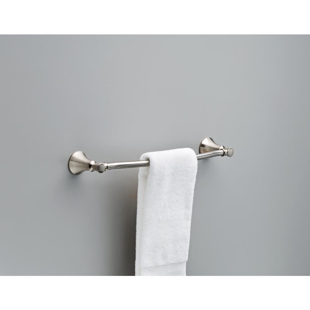 Delta Valdosta 18-in Satin Nickel Wall Mount Single Towel Bar