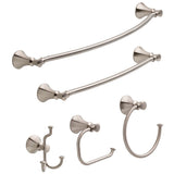 Delta Valdosta Satin Nickel Surface-Mount Single Post Toilet Paper Holder
