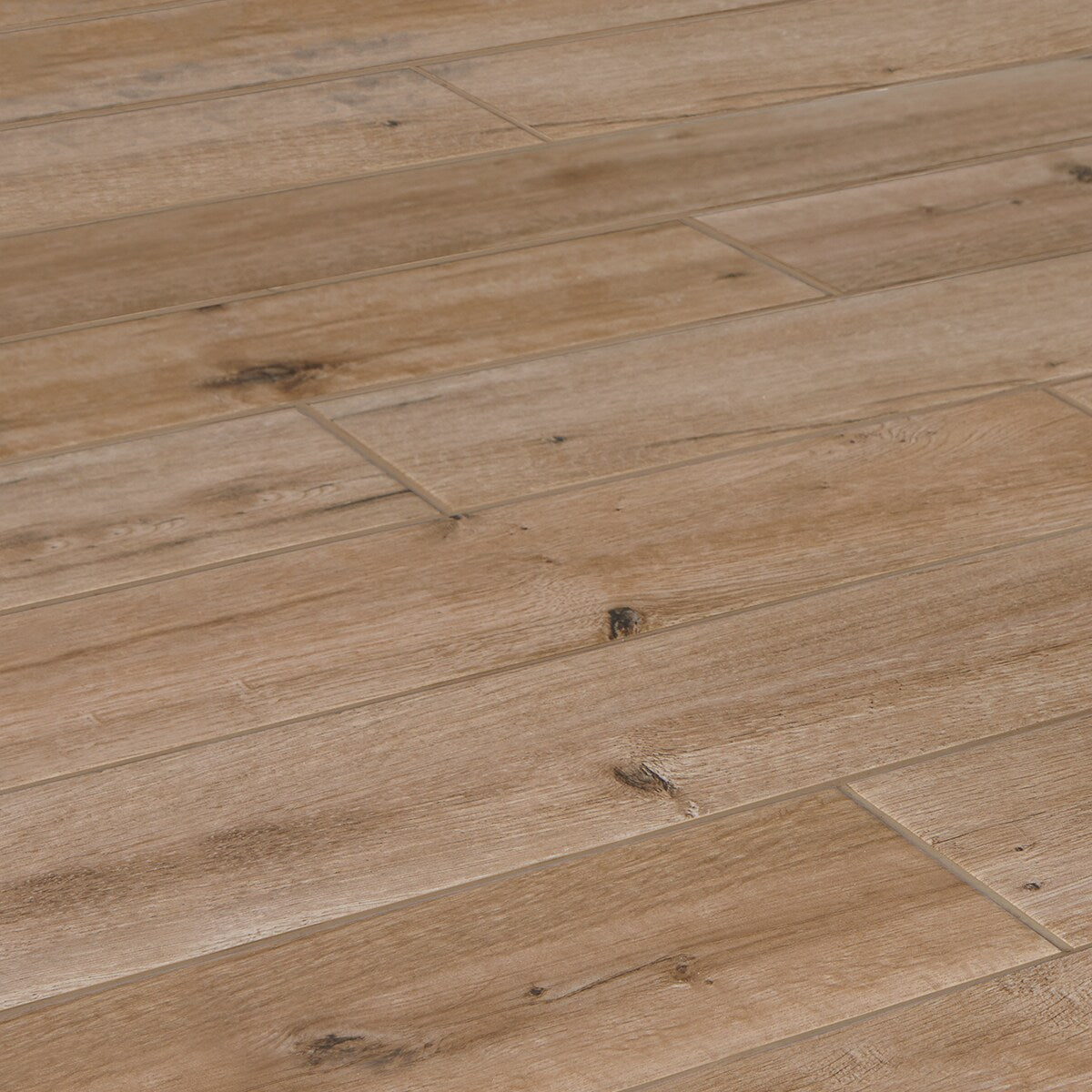 American Olean Woodstory Natural Oak 6-in x 36-in Porcelain Wood Look Tile (Actual: 35.43-in x 5.87-in)