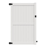 Freedom Hampton 8-ft H x 5-ft W White Vinyl Fence Gate Kit (Unassembled)