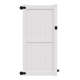 Freedom Hampton 8-ft H x 4-ft W White Vinyl Fence Gate Kit (Unassembled)
