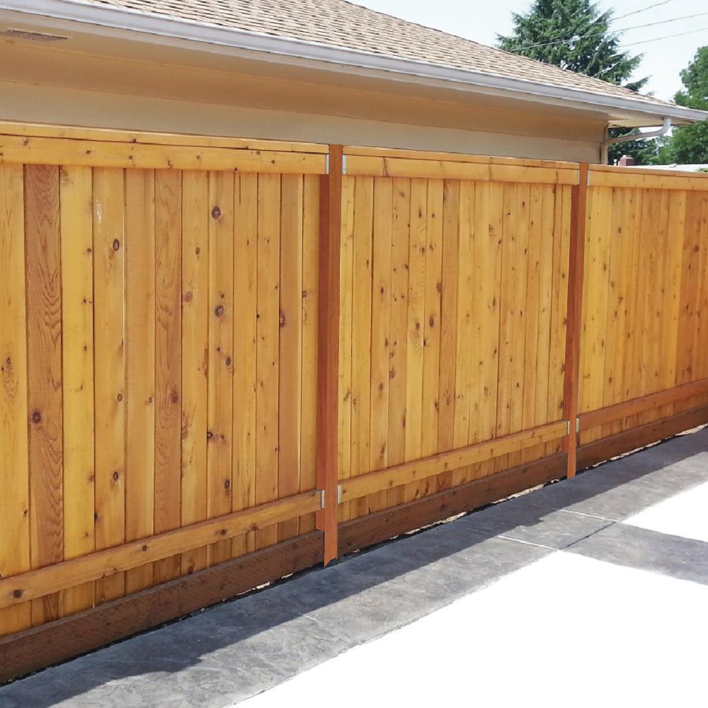 4 in. x 4 in. x 8 ft. #2 DF Polymer Coated Western Red Cedar Tone Fence Post - Super Arbor