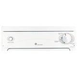 GE 3.6-cu ft Stackable Portable Electric Dryer (White on White)