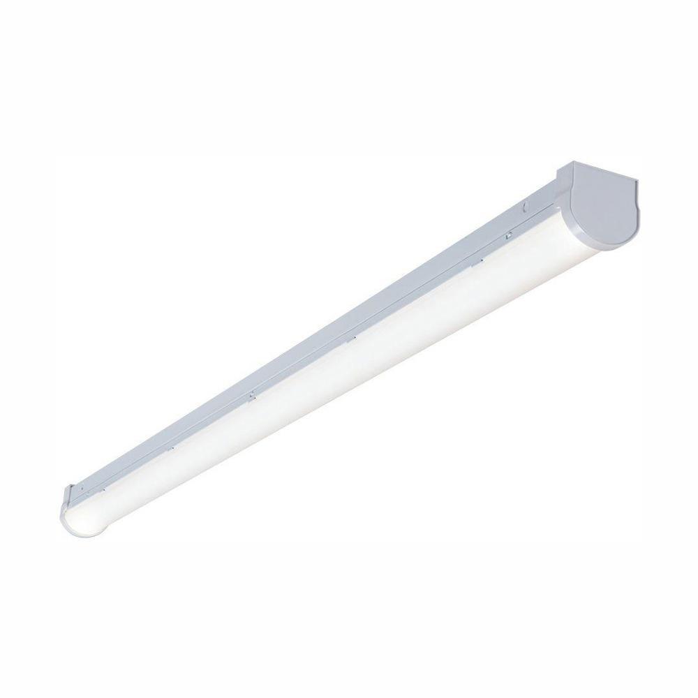 4 ft. Linear White Integrated LED Warehouse Strip Light with 2410 Lumens, 4000K, Dimmable - Super Arbor