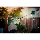 Indoor and Outdoor 50 ft. Black Warm White LED Plug-in String Light, 50-Light Bulbs Included