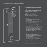 Nebia by Moen 1-Spray 8 in. Dual Shower Head and Handheld Shower Head with Magnetic Dock in Spot Resist Brushed Nickel