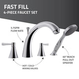 HD Series 53 in. Left Drain Quick Fill Walk-In Whirlpool Bath Tub with Powered Fast Drain in White - Super Arbor