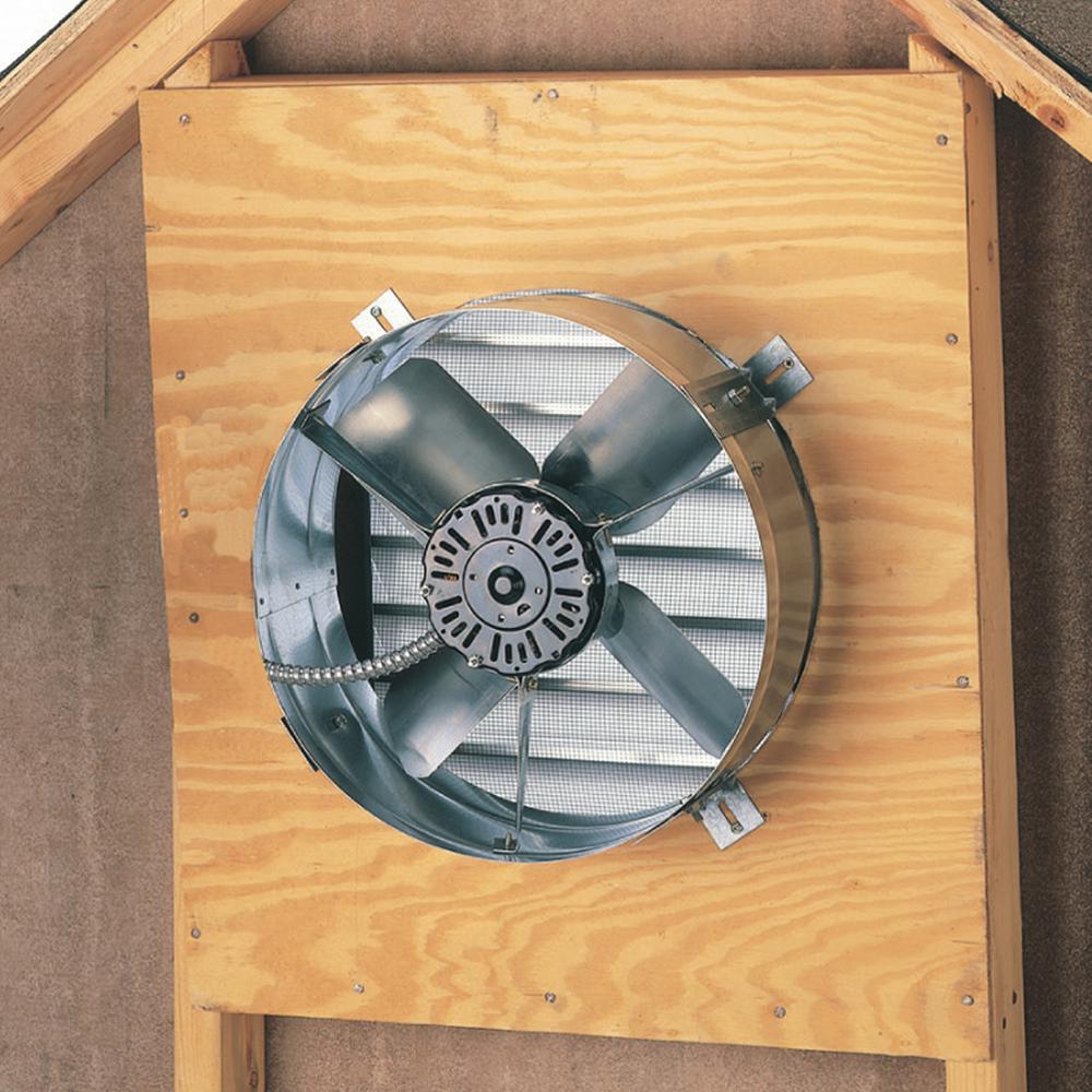 1300 CFM Mill Electric Powered Gable Mount Electric Attic Fan