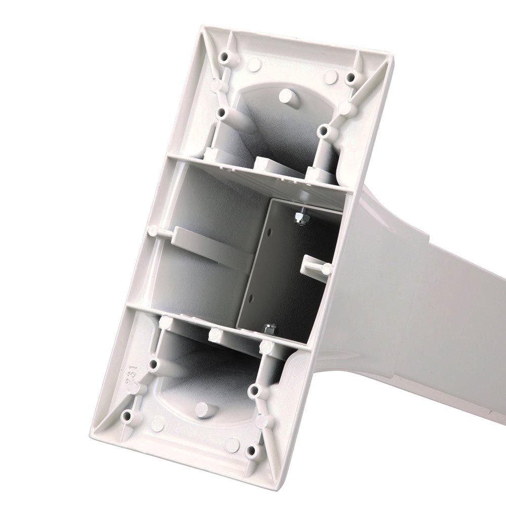 Hemingway All-in-One, Locking, Large, Aluminum, Mailbox and Post Combo, White - Super Arbor