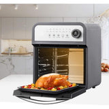 1600-Watts 12 Qt. Gray 16-Preset Modes All-in-One Multi-Function Air Fryer Oven with Rotisserie and Dehydrator