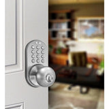 Keyless Satin Nickel Entry Door Knob, Keyed Alike - Super Arbor