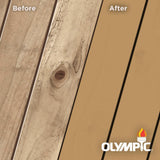 Olympic Elite 3 gal. Rustic Cedar Solid Advanced Exterior Stain and Sealant in One - Super Arbor