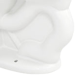 Madera 1.1-1.6 GPF Universal Flushometer Elongated Toilet Bowl Only with EverClean in White - Super Arbor