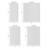 36 in. H x 16 in. L Hot Water Panel Radiator Package in White - Super Arbor